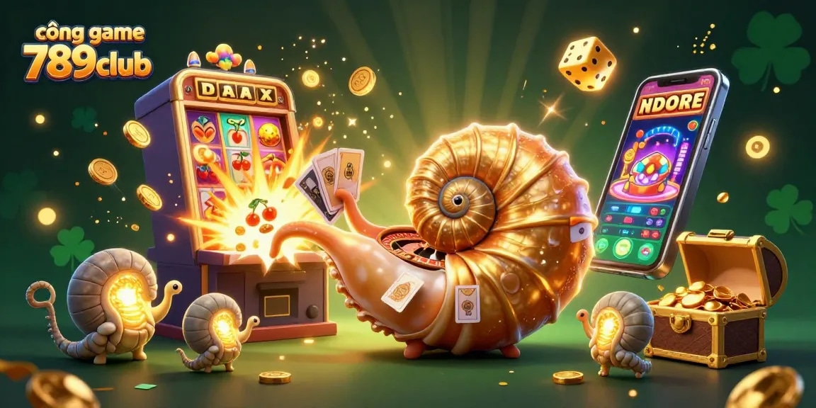 Engage in thrilling gameplay at cổng game 789club featuring vibrant casino elements and energetic characters.