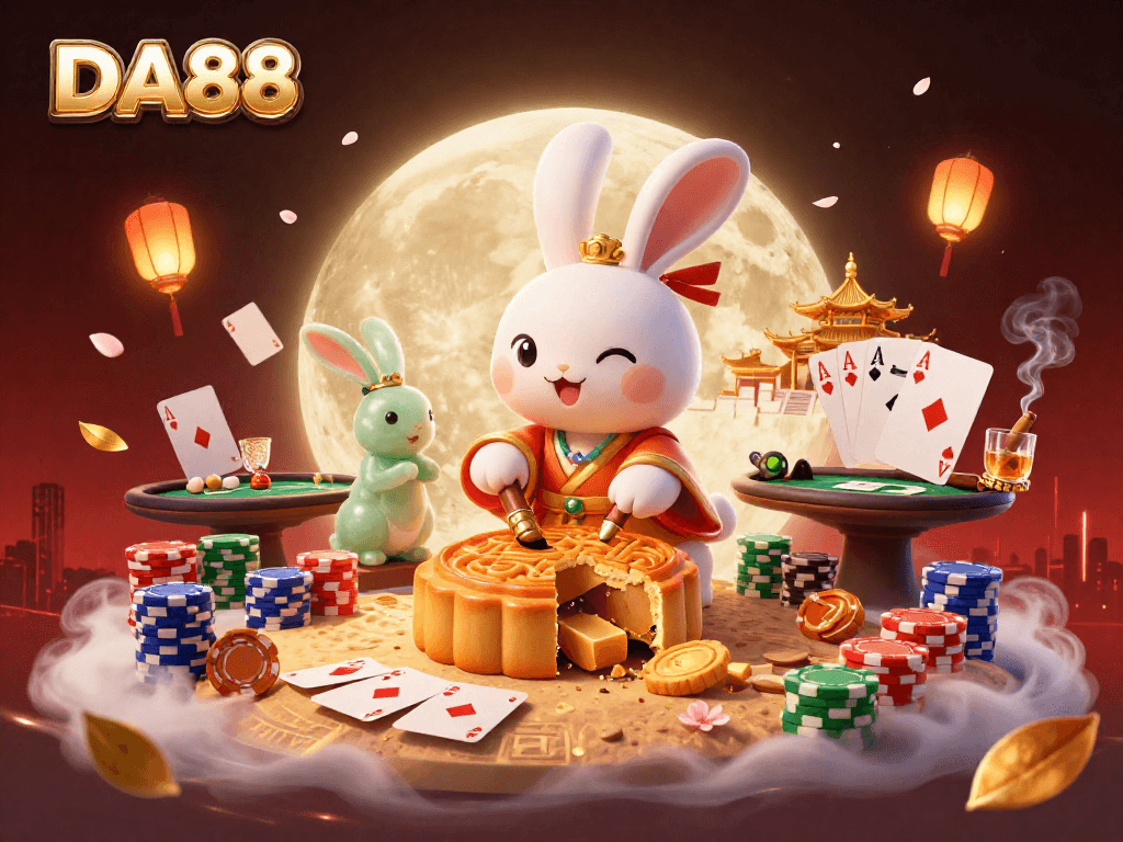 Engage with DA88 and discover unique casino gameplay as a moon rabbit crafts magic.