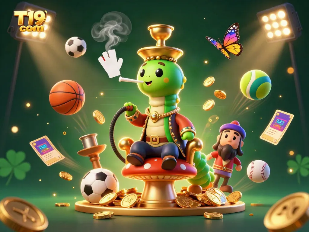 Experience the thrill of T19 com with an engaging 3D casino scene filled with vibrant action and excitement.