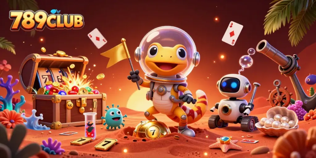 Experience thrilling gaming adventures at 789CLUB with vibrant casino illustrations