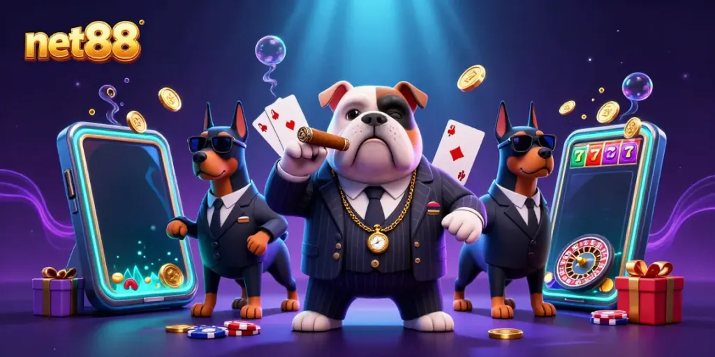 Join the net88 mafia scene with poker chips, slot games, and lively characters.