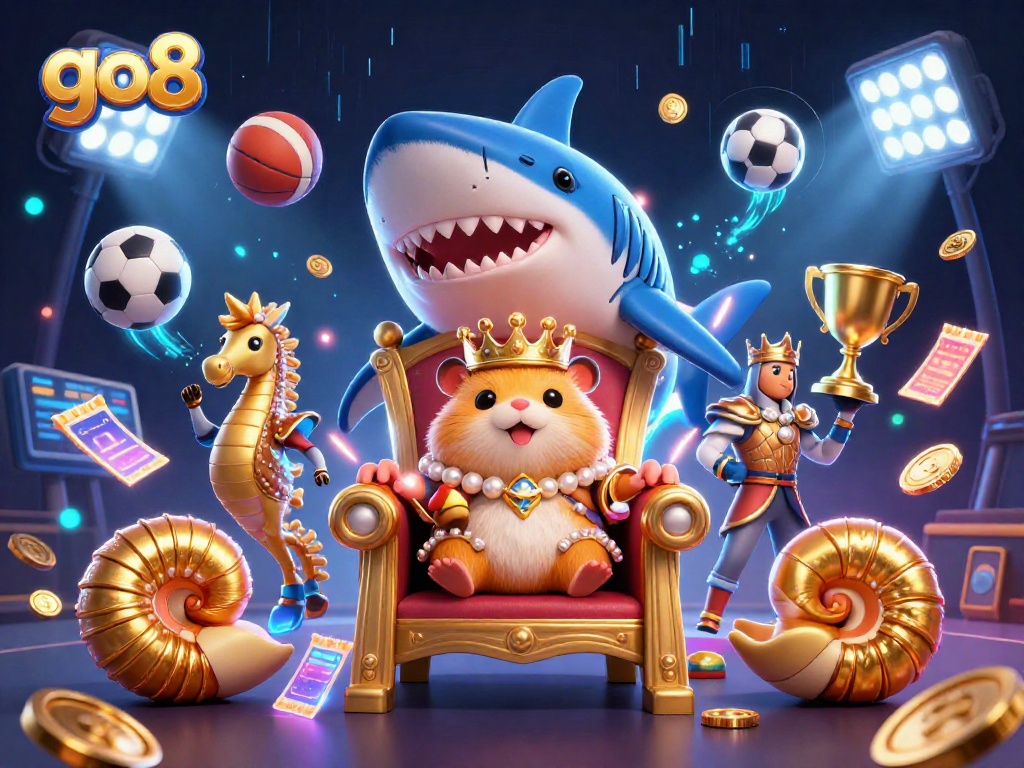 Experience thrilling casino adventures with go8, exploring vibrant 3D illustrations and engaging game elements.
