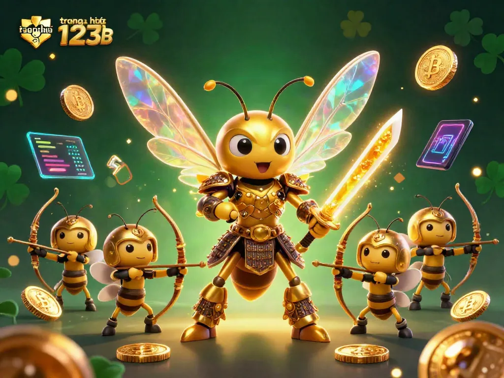 Experience the excitement of gameplay at trang chủ 123B, featuring vibrant 3D characters and crypto elements.